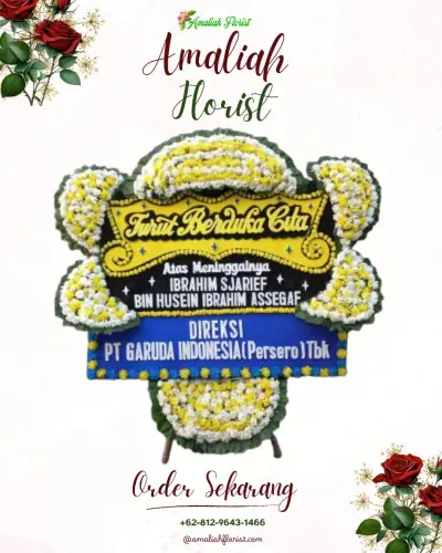 Papan Bunga Duka di Sitirejo Iii